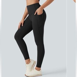 HALARA Ultrasculpt™ Fleece Yoga Leggings 7/8 Length Womens Size SM